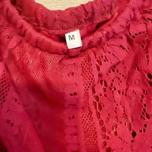 Crimson Full Length Strapless Dress - Picture 3 of 4